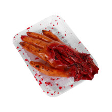 2St Halloween Nep Hand Speelgoed Latex Enge Griezelige Decoratie