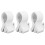 3Pcs White Plastic Mic Clips Adjustable Microphone Holders for Stands 6