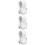3Pcs White Plastic Mic Clips Adjustable Microphone Holders for Stands 10