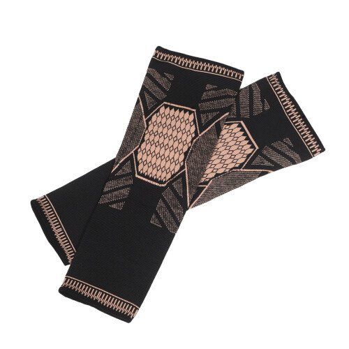 2Pairs Running Knee Warmers Black Moisture-Wicking Compression Sleeve 1