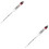 2Pcs Glass Aquarium Salinometer Salinity Hydrometer for Sea Water Test 8