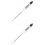 2Pcs Glass Aquarium Salinometer Salinity Hydrometer for Sea Water Test 7