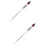 2Pcs Glass Aquarium Salinometer Salinity Hydrometer for Sea Water Test 9