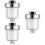 3Pcs Shower Purifier Filter Silver for Home Use Hard Water Softener 9