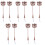 10Pz Mini Lampioni Marroni in Materiale Per Decor Miniatura 3