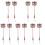 10Pz Mini Lampioni Marroni in Materiale Per Decor Miniatura 2