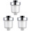 3Pcs Shower Purifier Filter Silver for Home Use Hard Water Softener 4