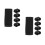 10Pcs Black Nylon Elastic Belt Holders for Duty Belt and Backpack 9