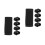 10Pcs Black Nylon Elastic Belt Holders for Duty Belt and Backpack 7