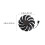 3Pcs Reliable Plastic Video Cooling Fans Black Graphics Replacement 2