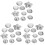 30Pcs Silver DIY Bath Ball Mold Aluminum Alloy Creative Sphere Molds 3