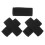 10Pcs Black Nylon Elastic Belt Holders for Duty Belt and Backpack 2