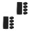 10Pcs Black Nylon Elastic Belt Holders for Duty Belt and Backpack 8