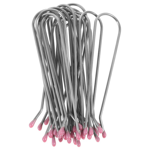 40Pcs Silver Hot Curler Clips Metal Wire Replacement Roller Clamps 1