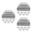 60Pcs Durable Silver Fence Post Caps Guard Bar Post Cap Replacement 9