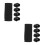 10Pcs Black Nylon Elastic Belt Holders for Duty Belt and Backpack 6