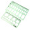 6Pcs Green Math Measurement Template Rulers Draft Rulers 1