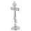 5Pz Croce Decorativa Da Muro in Acciaio E Strass Argento 1