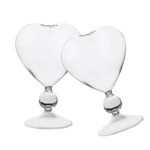 4Pz Trasparente Cuore Regalo Per Feste Eventi