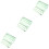 6Pcs Green Math Measurement Template Rulers Draft Rulers 5