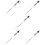 5Pcs Aquarium Salinity Meter Glass Hydrometer Water Quality Tester 10