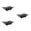 3Pcs Black Ceramic Baking Dish Oven Safe Rectangular Pan with Handles 6