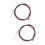2Pcs Acoustic Guitar Steel Brass Strings Multi Colored Bright Sound 7