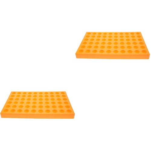 2Pcs Orange Tool Bit Storage Rack Plastic Holder for Drill Bits 2