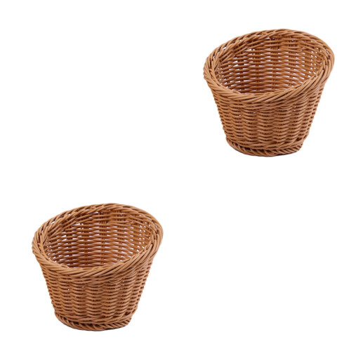 2Pz Cesti Rattan Design Creativo Per Casa 2