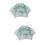 2Pcs Fishing Net Foldable Green Light Weight Strong Design 8