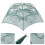 2Pcs Fishing Net Foldable Green Light Weight Strong Design 9