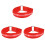3Pcs Adjustable Red LED Arm Safety Strap Glowing Night Running Armband 2
