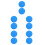 10Pcs Blue Portable Kumihimo Disk Braiding Board Cord Bracelet Tool 4