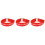 3Pcs Adjustable Red LED Arm Safety Strap Glowing Night Running Armband 4