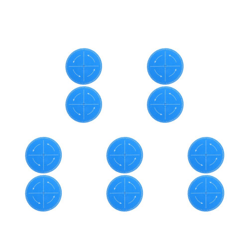10Pcs Blue Portable Kumihimo Disk Braiding Board Cord Bracelet Tool 2