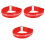 3Pcs Adjustable Red LED Arm Safety Strap Glowing Night Running Armband 3