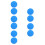 10Pcs Blue Portable Kumihimo Disk Braiding Board Cord Bracelet Tool 5