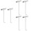 6Pcs Metal Manhole Lifter Hooks Rust Resistant Silver Manhole Lid Hook 8