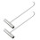 6Pcs Metal Manhole Lifter Hooks Rust Resistant Silver Manhole Lid Hook 2