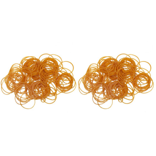 1000Pz Elastici Arancioni Per Soldi E Carta Robusti E 1