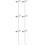 6Pcs Metal Manhole Lifter Hooks Rust Resistant Silver Manhole Lid Hook 10