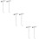 6Pcs Metal Manhole Lifter Hooks Rust Resistant Silver Manhole Lid Hook 11