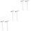 6Pcs Metal Manhole Lifter Hooks Rust Resistant Silver Manhole Lid Hook 7