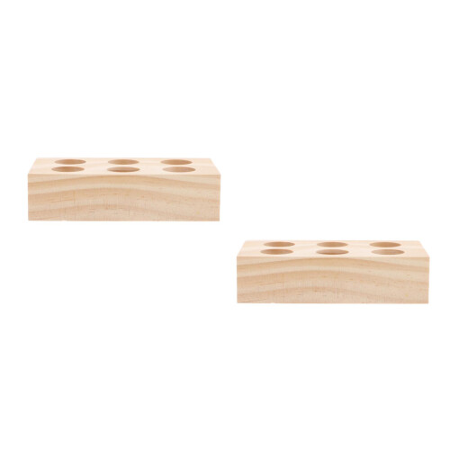 2Pcs Multi-Grid Wooden Insect Pins Holder Box for Specimen Preparation 2