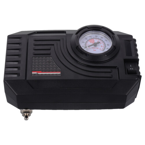 Compressore Portatile Pneumatici Auto Nero ABS Pompa Elettrica