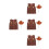 4Sets Assorted Color Cowboy Costume Set for Parties Comfortable Fabric 9