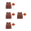 4Sets Assorted Color Cowboy Costume Set for Parties Comfortable Fabric 3