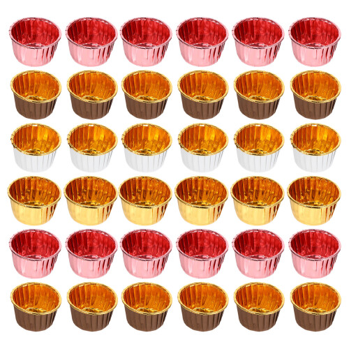 400Pcs Paper Cake Holders Disposable Baking Cups Assorted Colors 1
