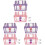 6Pcs Assorted Color Pirate Style Plastic Treasure Chest Decor 4