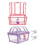6Pcs Assorted Color Pirate Style Plastic Treasure Chest Decor 2